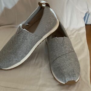 Toms Light Gray Casual Slip-Ons